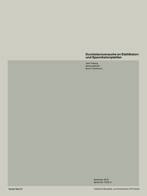 cover image of Durchstanzversuche an Stahlbeton- und Spannbetonplatten